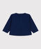 Felpa in cotone tinta unita neonato blu MEDIEVAL