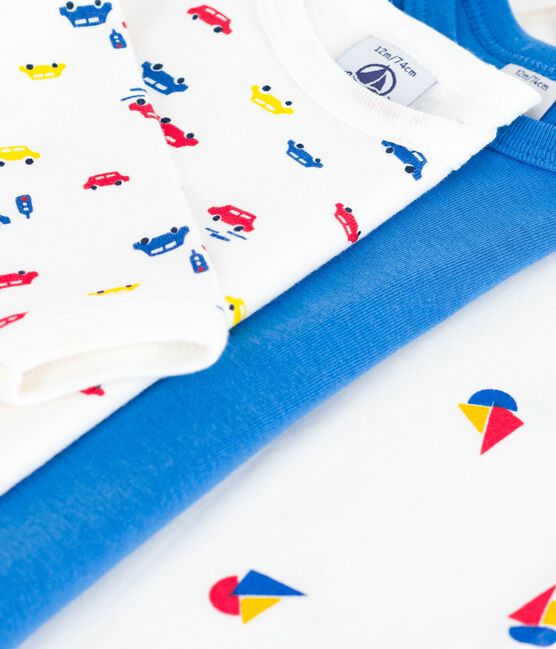 Set di body a maniche lunghe in cotone con stampa neonato variante 1
