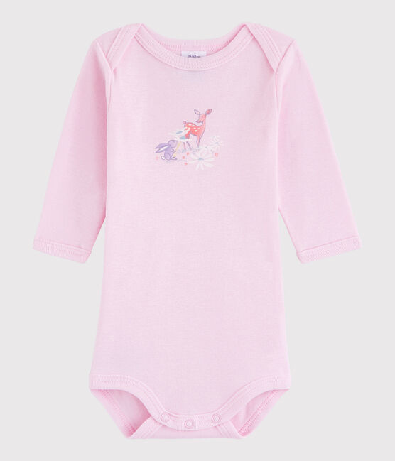 Body manica lunga bebè unisex rosa DOLL