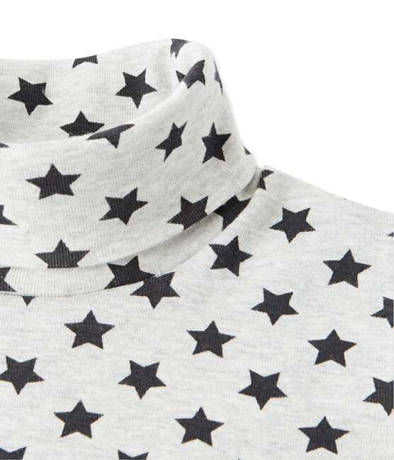 Dolcevita per bambino con stampa a stelle grigio BELUGA/grigio MAKI