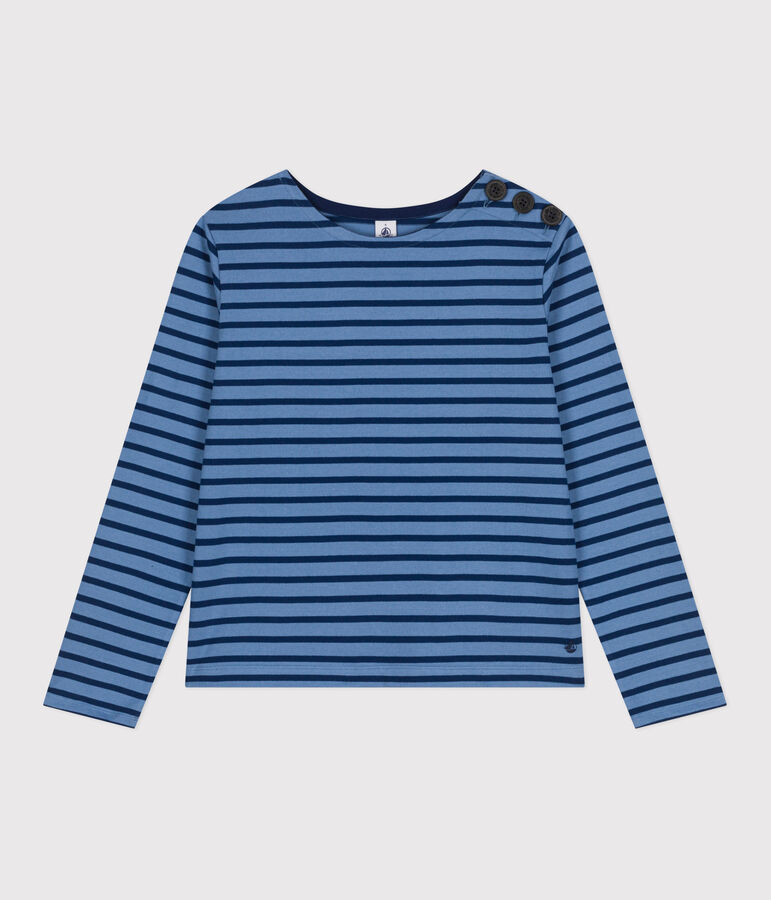 Marini&egrave;re donna abbottonata in cotone blu BEACH/ MEDIEVAL