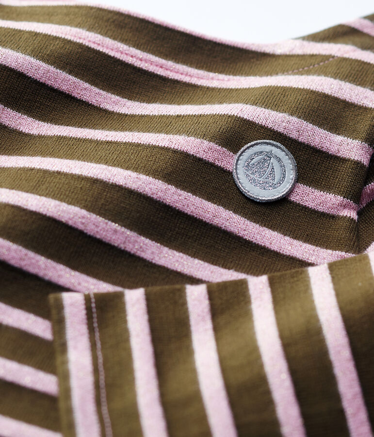 Marini&egrave;re bambina in cotone verde/CHARME BRILLANT