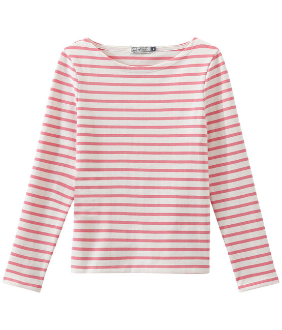 Mariniere iconica bianco MARSHMALLOW/rosa PETAL