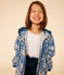 Giacca a vento legggera bambina blu BEACH/ MULTICO