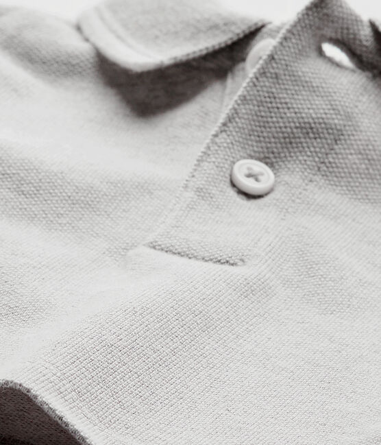 Polo per bebè maschio grigio BELUGA CHINE