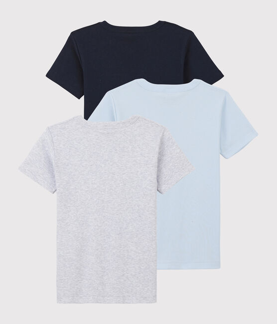 Cofezione da 3 t-shirt maniche corte tinta unita bambino in cotone biologico variante 1