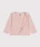 Cardigan in cotone neonato rosa SALINE