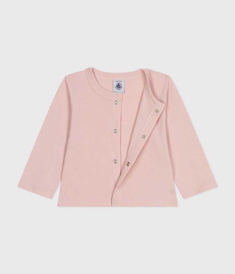 Cardigan in cotone neonato rosa SALINE