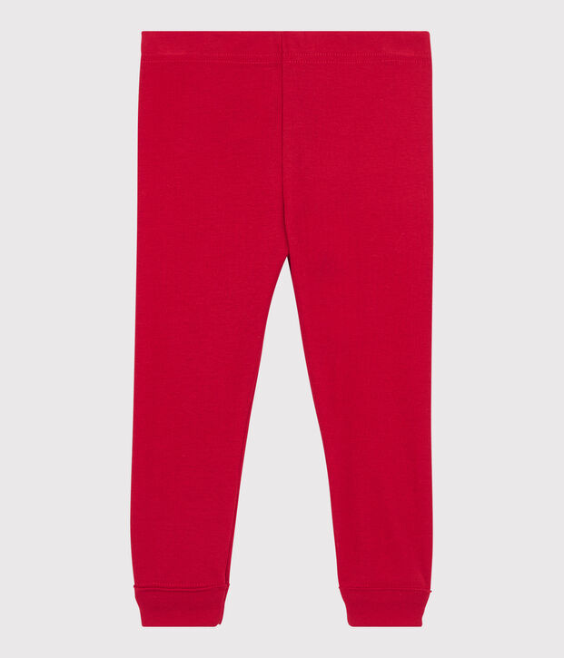 Leggins per beb&egrave; in cotone rosso