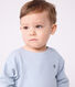 T-shirt a maniche lunghe in cotone a righe neonato
