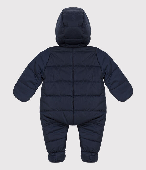 Tutina imbottita bebè in materiale riciclato blu SMOKING