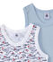 Lotto di 2 canotte per bambino bianco LOT