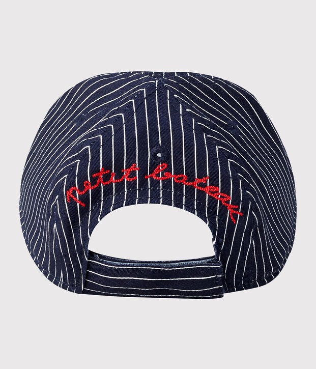 Cappellino beb&egrave; unisex blu/bianco