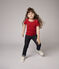 T-shirt a maniche corte in cotone bambina rosso TERKUIT
