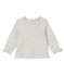 Blusa per bebé femmina con volants grigio BELUGA CHINE