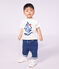 Pantaloni in denim neonato blu