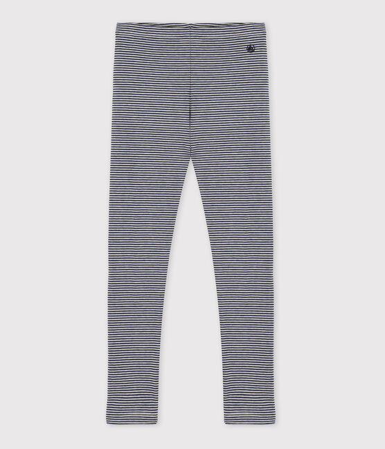 Leggings in tubique bambina blu MEDIEVAL/ MONTELIMAR
