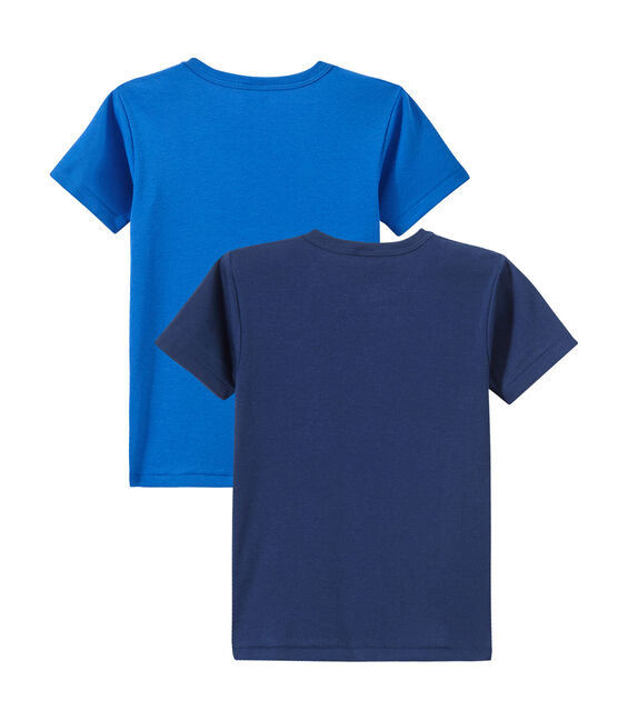 Lotto di 2 t-shirts per bambino a maniche corte bianco LOT