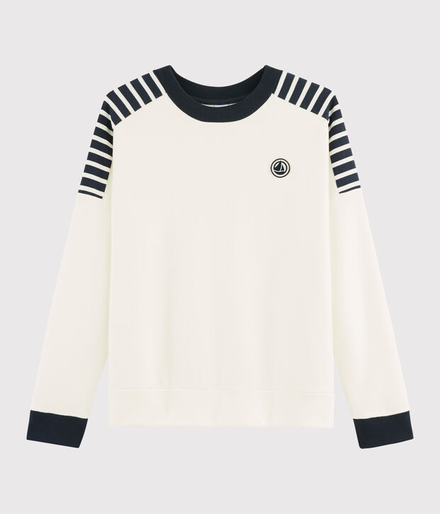 Felpa Donna bianco/blu