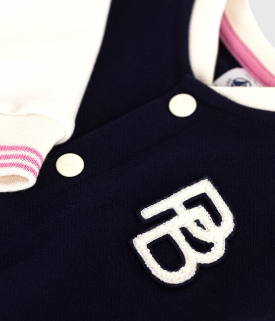 Teddy in cotone neonata blu SOIR/ MILK