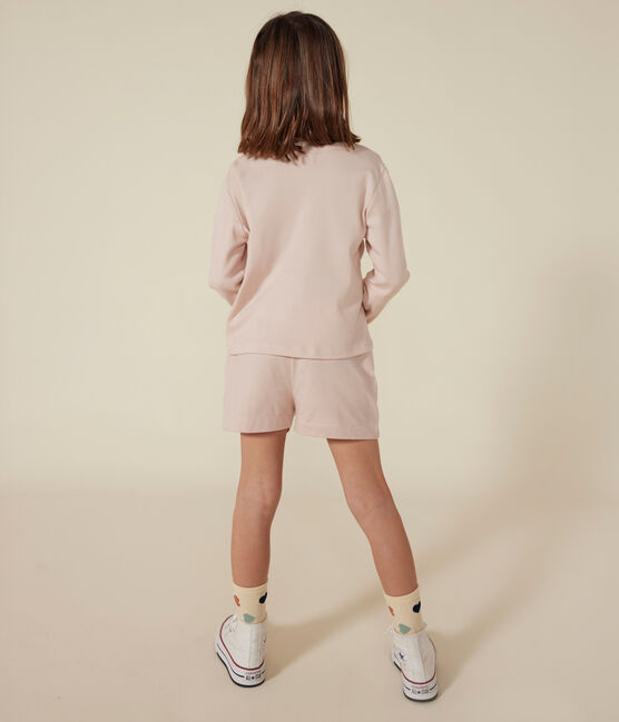 Cardigan in cotone bambina rosa SALINE
