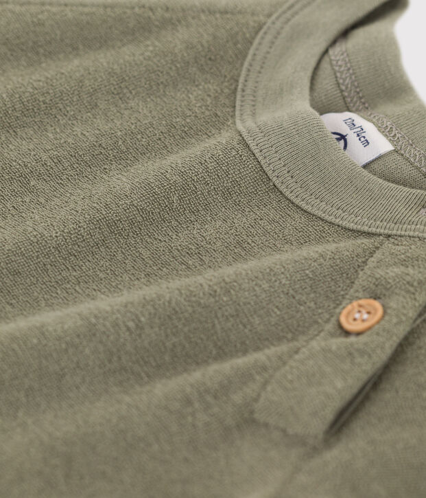 Tutina corta neonato in spugna DD2:D116 verde