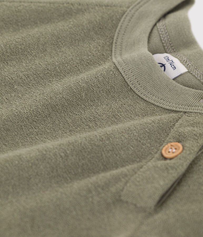 Tutina corta neonato in spugna DD2:D116 verde