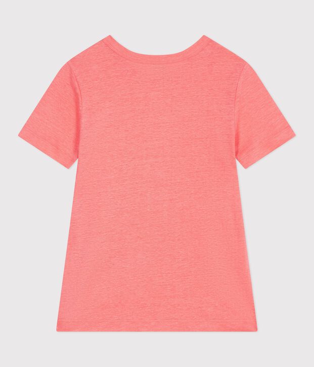 T-shirt da donna in lino a maniche corte FLAMAND