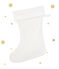Calzine di Natale per bambina bianco LAIT/giallo OR