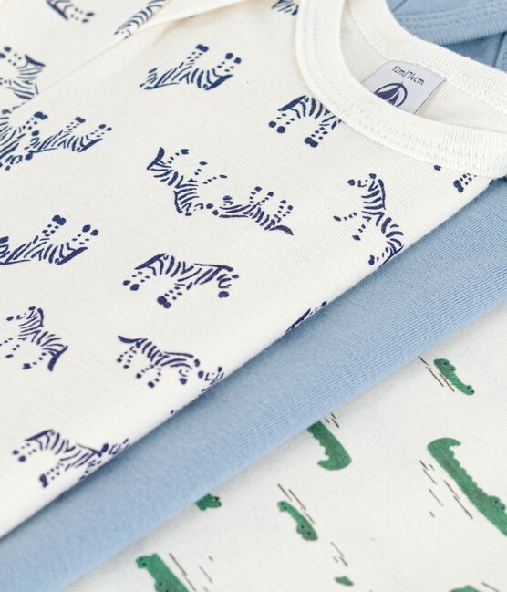 Set di body a maniche corte in cotone con animali neonato variante 1