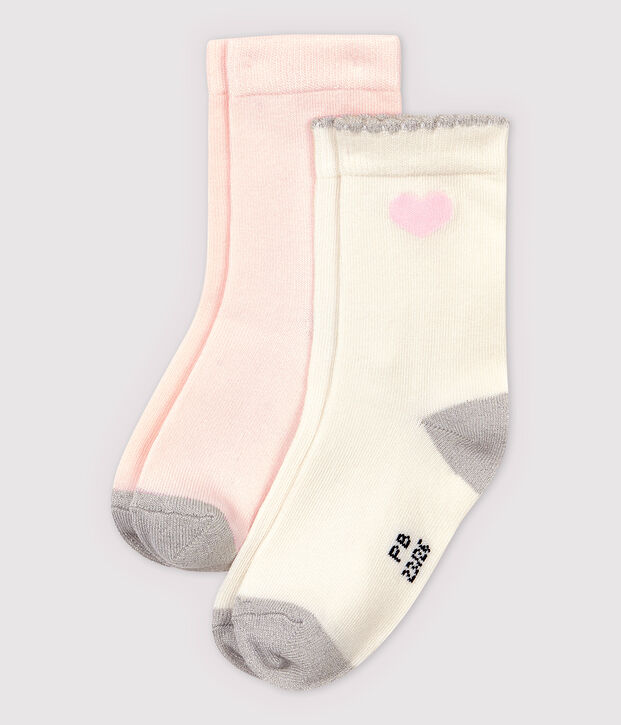 Confezione da 2 paia di calzini bambina multicolore