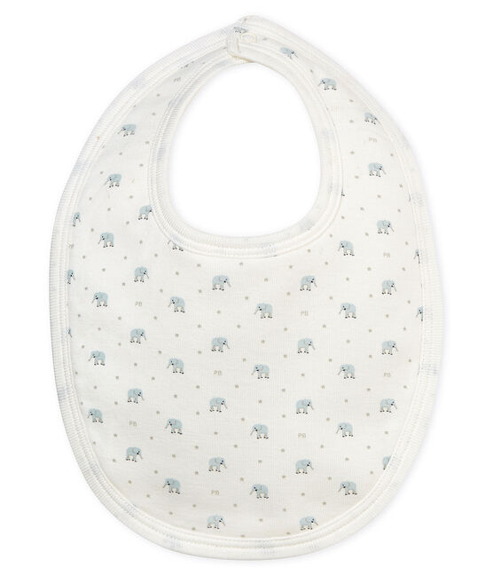 Bavaglino bebè maschio fantasia bianco MARSHMALLOW/bianco MULTICO