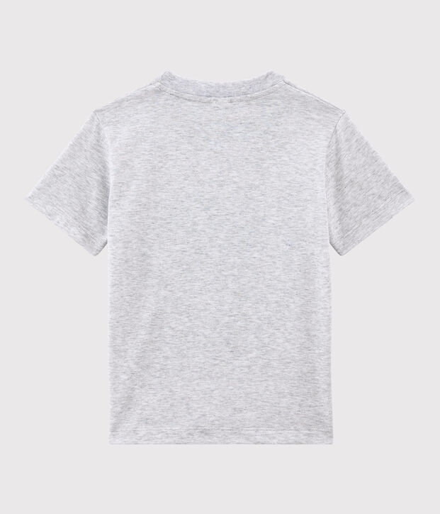 T-shirt maniche corte in jersey bambino grigio