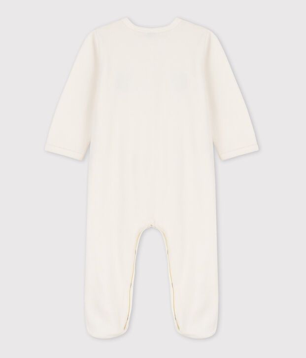 Tutina pigiama beb&egrave; in ciniglia volpe bianco
