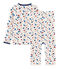 Pigiama bambino in tubique bianco MARSHMALLOW/bianco MULTICO