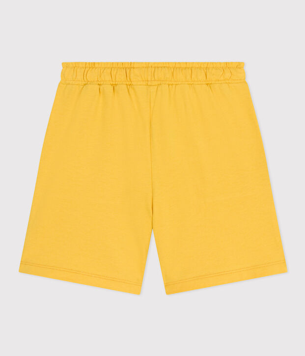 Shorts in cotone bambino giallo