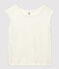 T-shirt in lino tinta unita Donna bianco MARSHMALLOW