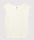 T-shirt in lino tinta unita Donna