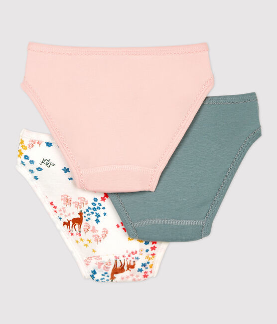 Confezione da 3 slip bambina in cotone biologico variante 1