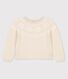Pullover bambina in lana e cotone