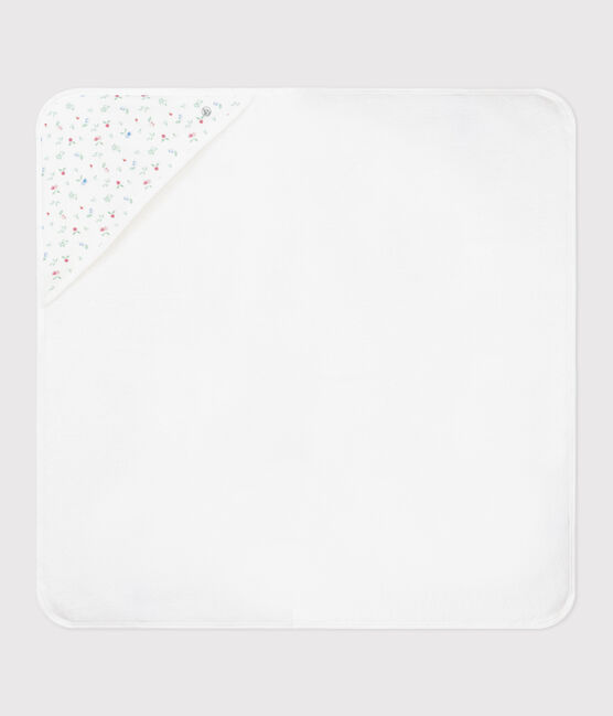Asciugamano quadrato da bagno in cotone per neonati bianco MARSHMALLOW/bianco MULTICO