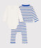 Tutina a righe marinière bebè in cotone blu AVALANCHE/bianco PERSE
