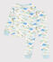 Pigiama in cotone fantasia bambino bianco MARSHMALLOW/bianco MULTICO