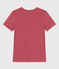 T-shirt L'ICONIQUE scollo a V in cotone donna rosa PAPI