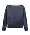 Felpa maniche lunghe donna blu SMOKING/beige COQUILLE