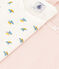Confezione da 2 t-shirt manica lunga bambina in cotone motivo fiore variante 1