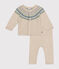 Set 2 pezzi in maglia neonato bianco AVALANCHE/ MULTICO
