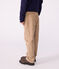 Pantaloni dritti in velluto tinta unita bambino beige ROCHE CLAIR