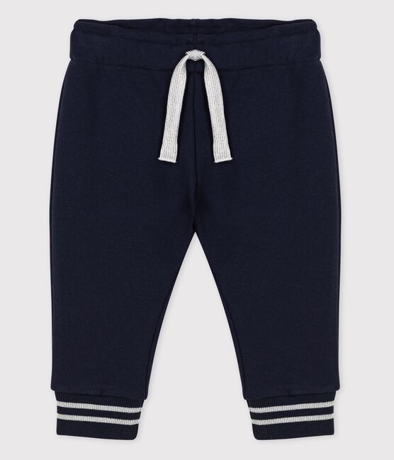 Pantaloni in molleton bebè. blu SMOKING
