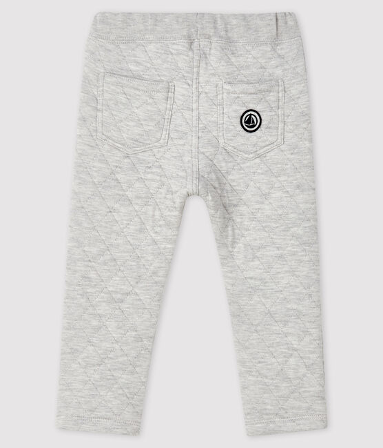 Pantalone in tubique bebè maschio grigio BELUGA CHINE
